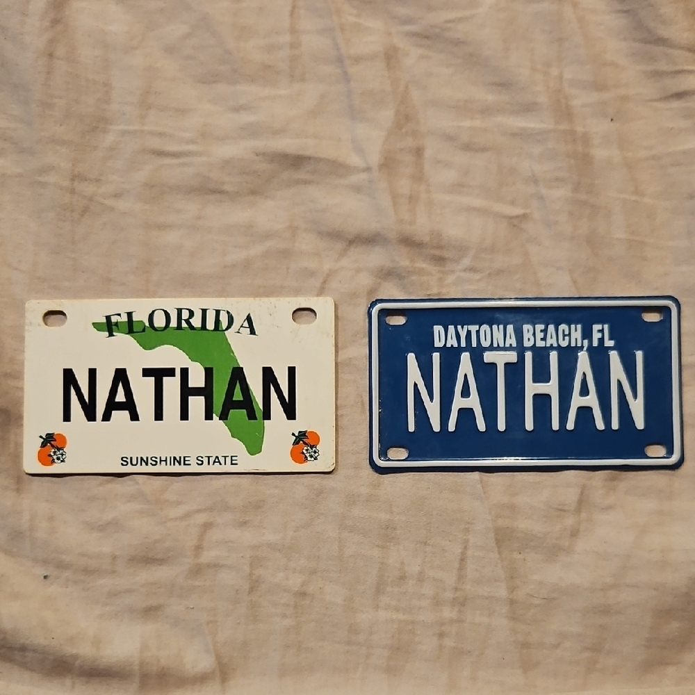 Florida Nathan Mini License Plates Set